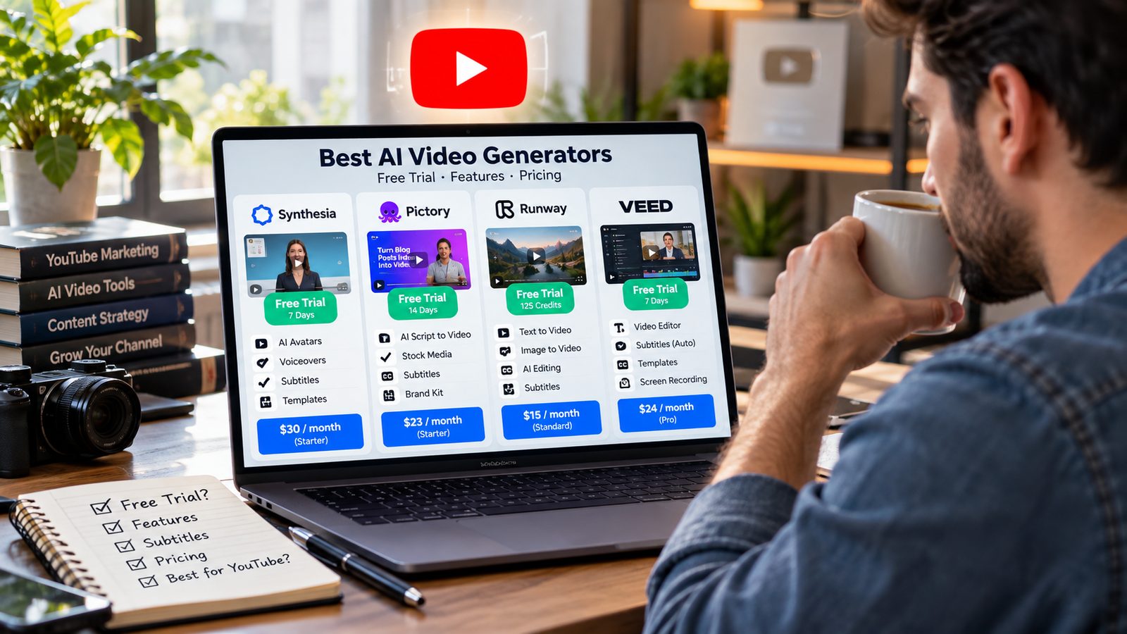 free trial for AI video creation tools