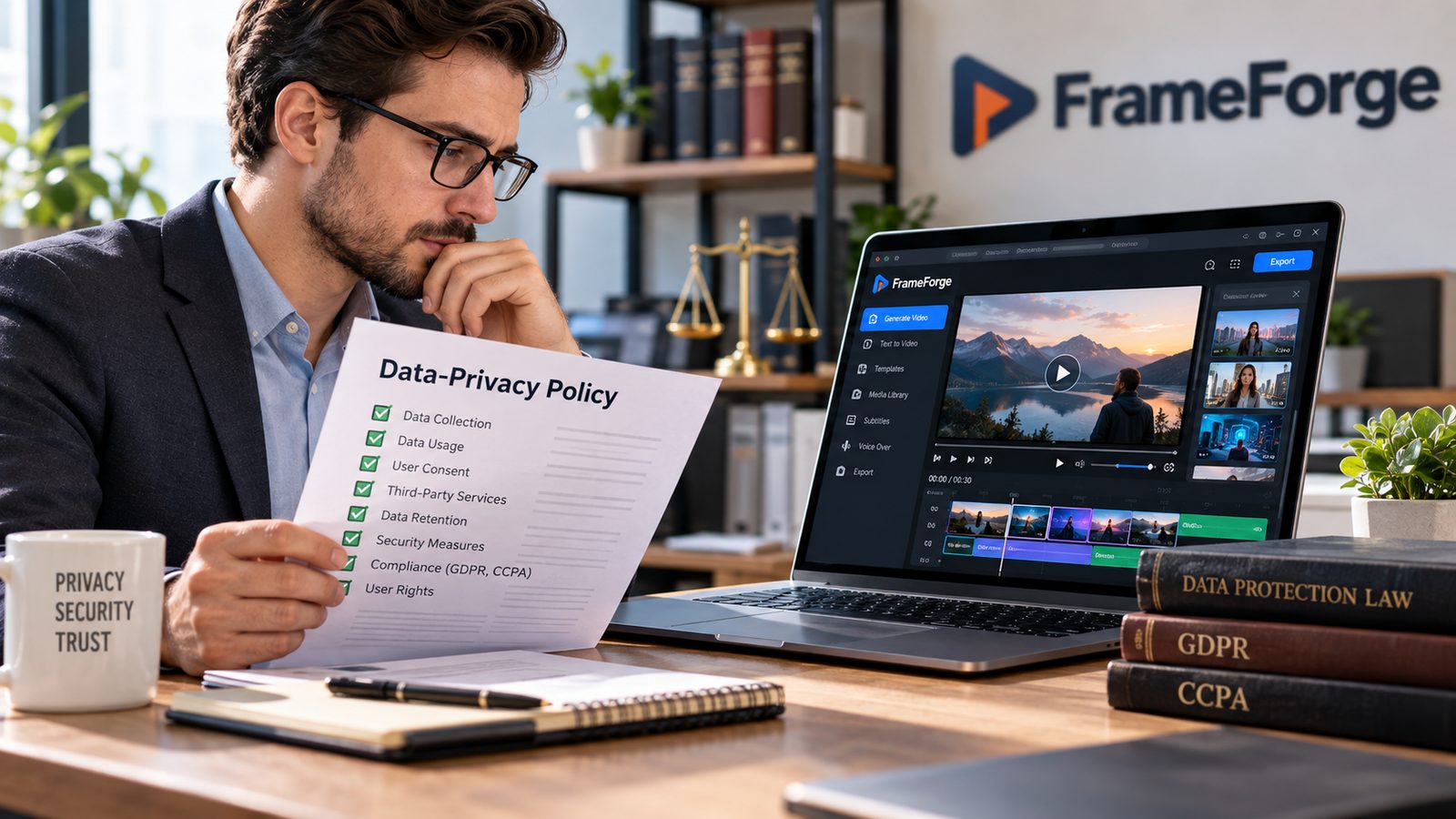 ai video generator data privacy policy